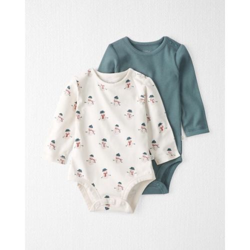 Baby 2-Pack Organic Cotton Rib Bodysuits in Snowman
- Little Planet | Carter's