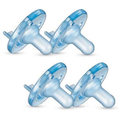 Philips Avent Super Soothie Pacifier, Blue, 3+ Months, 4 Pack, ‎SCF192/46