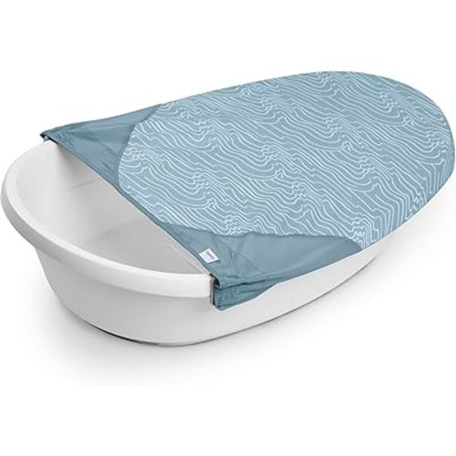 Ingenuity Full Comfort 3-in-1 Baby Bath Tub, 3 Phases of Use, Newborn to Toddler, Adjustable Full Coverage Supportive Sling, Includes 2 Pour & Rinse Cups, Easy Release Drain Plug, 0M+