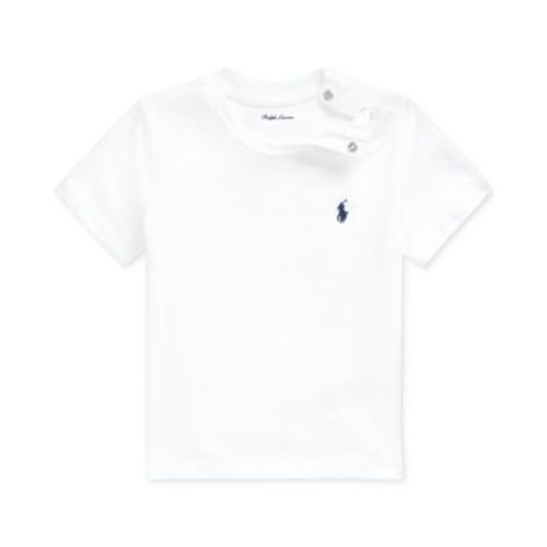 Baby Boys Cotton Crewneck Embroidered Pony T-Shirt