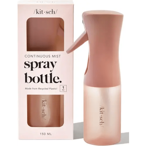 Kitsch Spray Bottle for Hair - Continuous Water Mister with Ultra Fine Mist for Hairstyling, Barbers, Salons, Cleaning, Plants, Versatile Spray Bottles - Made from Recycled Plastic - Terracotta, 5 oz