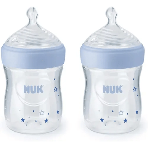 NUK Simply Natural Baby Bottles, 5 Oz, 2 Pack