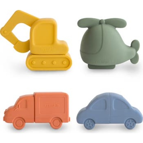 Set of 4 Vehicles Bath Playset