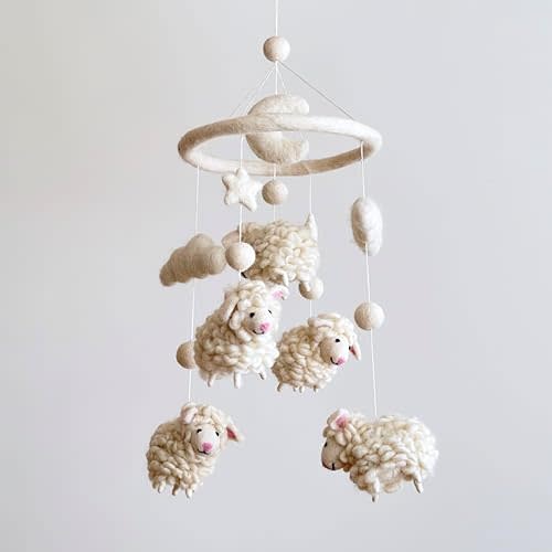 Felt Baby Mobile - Counting Sheep