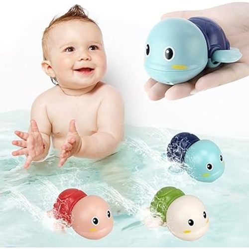 Bath Toys For Toddlers 1-3 - Baby Pool Toys Toddler Age 1-2-4 Mold Free Bath Toys Bath Toys For Infants 6-12 Months 1 2 3 4 Year Old Girl Boys Gifts Wind-Up Bathtub Toys For Baby Water Tub Toys