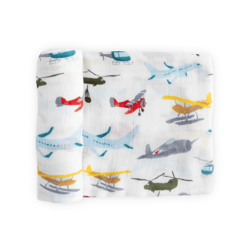 Deluxe Muslin Swaddle Blanket - Air Show