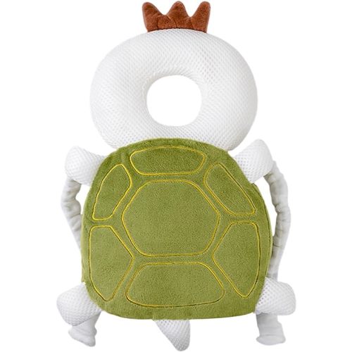 Toddler Baby Head Protection Cushion Backpack Wear,Green Turtle