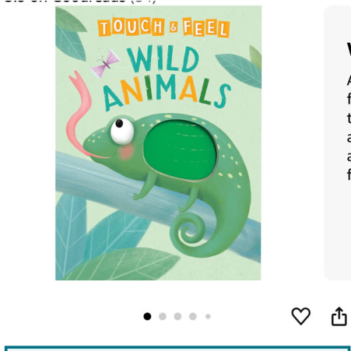 Wild Animals: A Touch and Feel Book - Children's Board Book - Educational