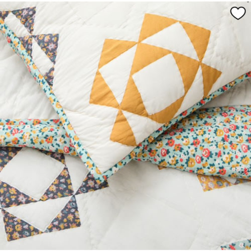 Kids Misha & Puff Patchwork Triangle Quilt & Shams | West Elm