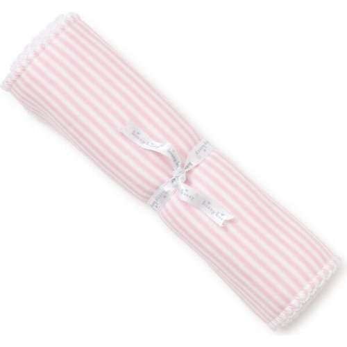 Simple Stripe Burp Cloth, Pink - Kissy Kissy | Maisonette