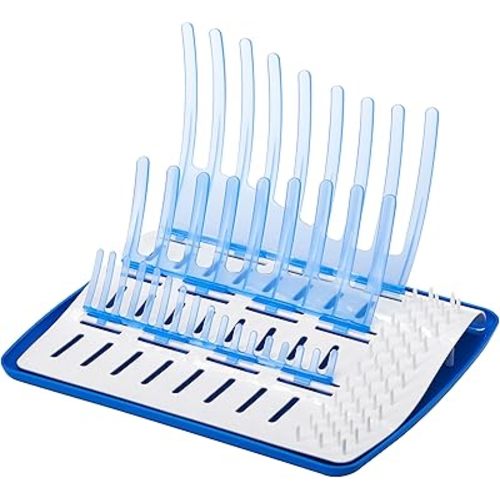 Dr. Brown's Folding Baby Bottle Drying Rack for Easy Storage, Dry Nipples, Pacifiers and Other Baby Essentials, BPA-free