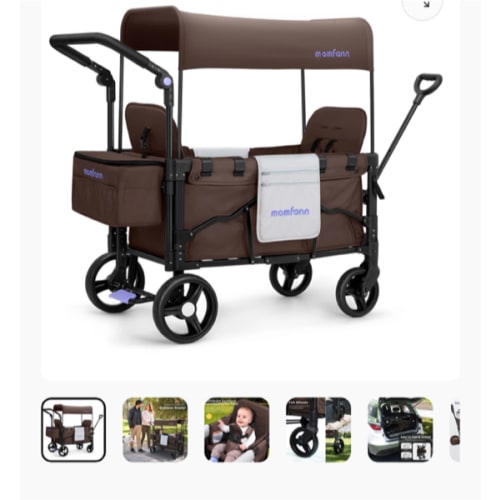 Momfann Stroller Wagon for Kids – 2-Seater All-Terrain Baby Wagon