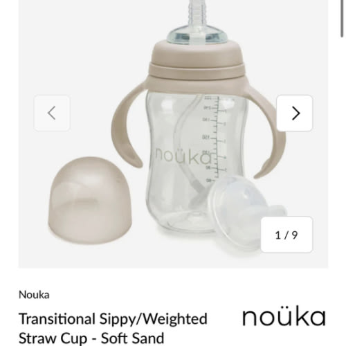 Transitional Sippy/Weighted Straw Cup - Soft Sand – CLÉMENT