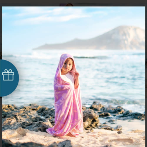 Sunrise Blooms Hooded Towel Set