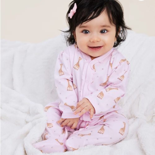 Sophie la girafe Pink Print Footie