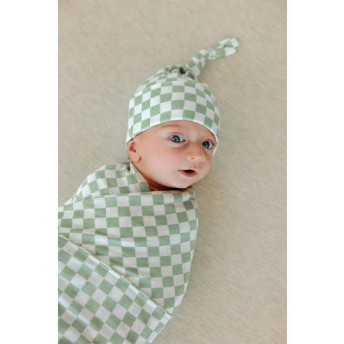 Fern Chequer Knotted Hat