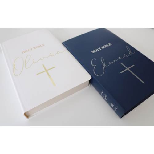 Personalized Bible Custom KJV/NKJV/NIV| Gift Holy Bible| Faux Leather King James Version|Baptisms|Weddings|Christenings|First Holy Communion