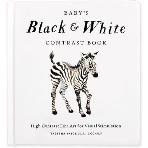Baby's Black and White Contrast Book: High-Contrast Art for Visual Stimulation at Tummy Time