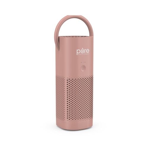Pure Enrichment PureZone Mini Portable Air Purifier - True HEPA Filter Cleans Air, Helps Alleviate Allergies, Eliminates Smoke & More — Ideal for Traveling, Home, and Office Use (Blush)