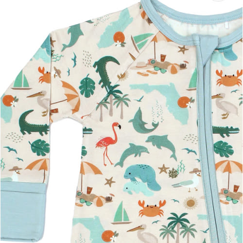 Explore Florida Bamboo Convertible Baby Pajamas – Emerson and Friends