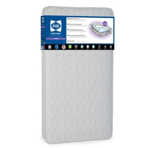 Sealy Cozy Rest 2-Stage Extra Firm Crib and Toddler Mattress