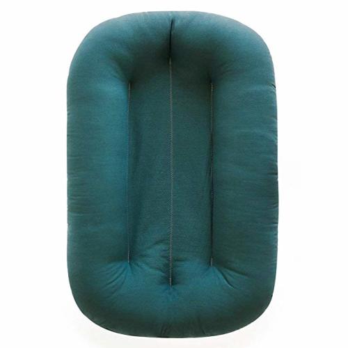 Snuggle Me Organic Bare | Baby Lounger & Infant Floor Seat | Newborn Essentials | Organic Cotton, Fiberfill | Moss