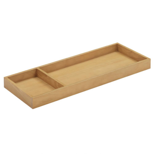 Namesake Universal Wide Modern Honey Pine Wood Removable Changing Tray | Kathy Kuo Home