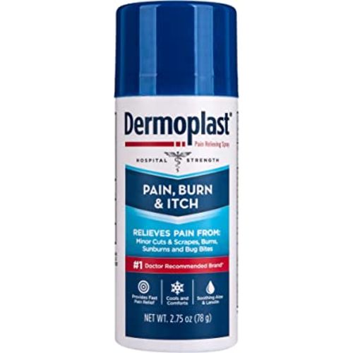 Dermoplast Pain, Burn & Itch Relief Spray for Minor Cuts, Burns and Bug Bites, 2.75 Oz (Packaging May Vary)