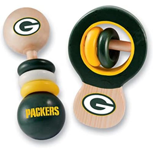 NFL Green Bay Packers Baby Rattle Set - 2 Pack