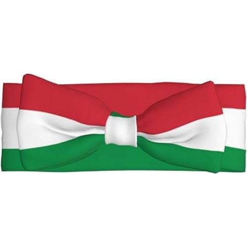 Italian flag Bow headband, children's elastic bow hair accessories, 0-6 months, hair bows for newborns, infants, toddlers