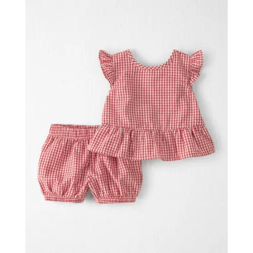 Baby Girl 2-Piece Top & Short Set Made with Organic Cotton - Little Planet | Carter's