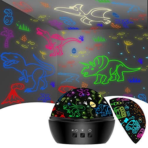 Dinosaur Toys for 3-8 Year Old Boys,Dino Projection Kids Toys for 3-8 Year Olds Boys 2 in 1 Car Toy for 2-10 Year Olds Boys,Toddler Toys,Chirstmas Stocking Stuffers Gifts for 2-10 Year Olds Kids