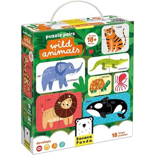 Puzzle Pairs Wild Animals 18m+ Toddler Puzzle