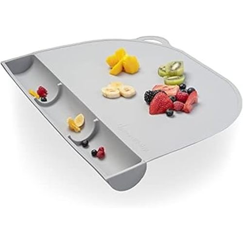 UpwardBaby Silicone Placemats for Toddlers - Baby Placemats for Restaurants - Non Slip Silicone Mat for Baby Eating Restaurant - Baby Silicone Mat - Baby Eating Mat - Toddler Table Mat for Eating