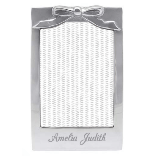 Bow 5x7 Engravable Picture Frame | Mariposa