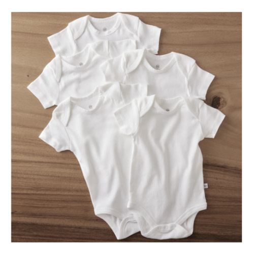 5-Pack Organic Cotton Short Sleeve Bodysuits | Honest Baby Clothing