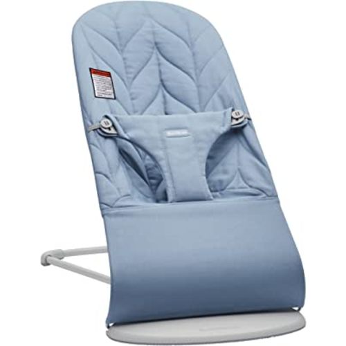 BabyBjörn Bouncer Bliss, Cotton, Petal Quilt, Blue