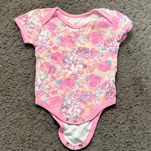 Betsey Johnson Pink Floral Bodysuit