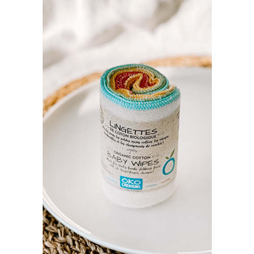 Lingettes pour les fesses - Coton biologique - OKO – Marée - Chandelles