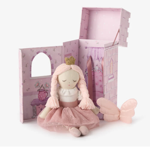 Cecilia Fairy Princess Linen Toy in Gift Box – Elegant Baby