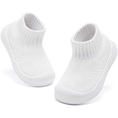 Engtoy Baby Shoes Baby Sock Shoes Baby Walking Shoes Infant Non-Slip Breathable Slippers with Soft Rubber Sole Baby Boys Girls Slip On Sneakers