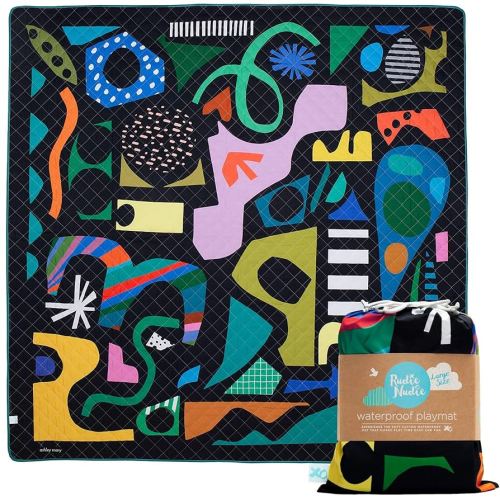 Waterproof Playmat for Babies, Toddler, Kids, Boys & Girls - Lightweight, Portable & Foldable Baby Play Mat - Waterproof Activity Playmats (Rock Candy)