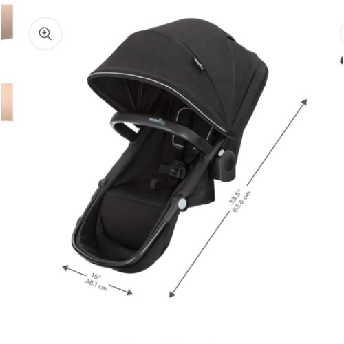 Evenflo Pivot Xpand Second Seat (Ayrshire Black)