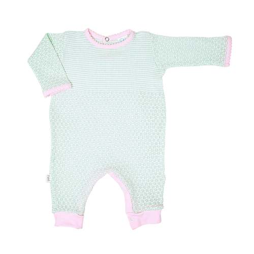 Paty Knit Romper with Pima Binding (Long Sleeve) #266LSJ