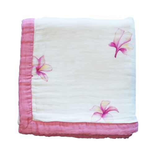 Plumeria Baby Quilt
