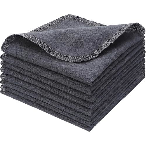 24 Pcs Flannel Cloth Baby Wipes Reusable Baby Wipe Soft Natural Unbleached Face Wipes for Cloth Diapers