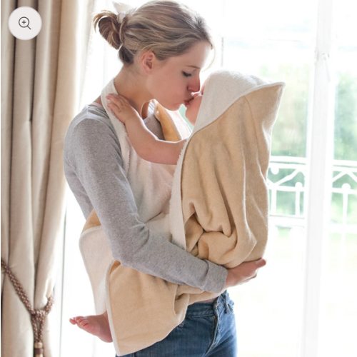 Cuddledry 'Hands-free' baby towel oatmeal