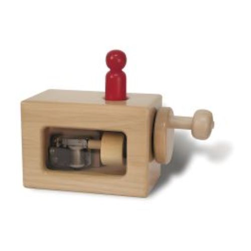 Hand-Crank Montessori Wooden Music Box | Alphabet Trains & Toys