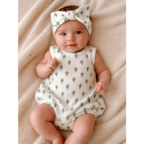 Cactus / Organic Pointelle Dune Bubble – SpearmintLOVE