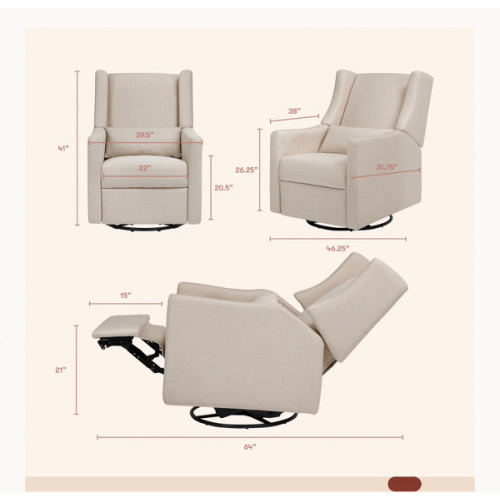 Kiwi Electronic Recliner & Swivel Glider Nursery Chair | Babyletto